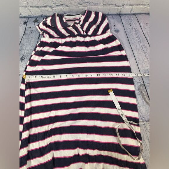 Splendid Navy White Pink Long Maxi Stripes Festival Preppy Sleeveless Dress S - Picture 12 of 13